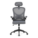 Kancelářská židle, houpací mechanismus, šedá, KA-K2021 GREY