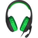 Natec Genesis Argon 200 černo-zelená / herní sluchátka s mikrofonem / 2x jack (NSG-0903)
