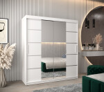 Šatní skříň Abi V4 Barva korpusu: Černá, Rozměry: 150 cm, Dveře: Černá