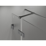 MEXEN/S - Lunar T sprchový kout dveře křídlové pravá 135 x 80, transparent, grafit metal 834T-135-080-95-00-P