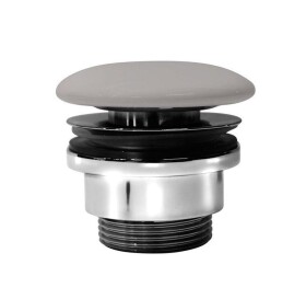 GSI umyvadlová výpust 5/4“, neuzavíratelná, keramická zátka, 5-65, tortora mat PVC05