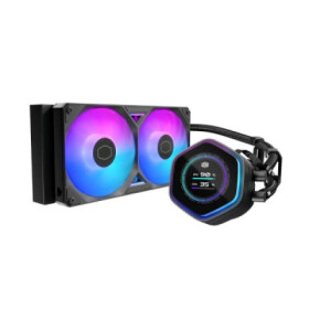 Cooler Master vodní chladič MasterLiquid Atmos II LCD 240, 2x120mm, LGA1851, AM5, černá EDF_1566542