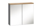 COMAD - Zrcadlová skříňka 80cm 2 dvířka BALI GRAPHITE 5907611647622