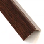 Profil uholníkový samolepiace PVC drevo tmavé 19.5x19.5x2600