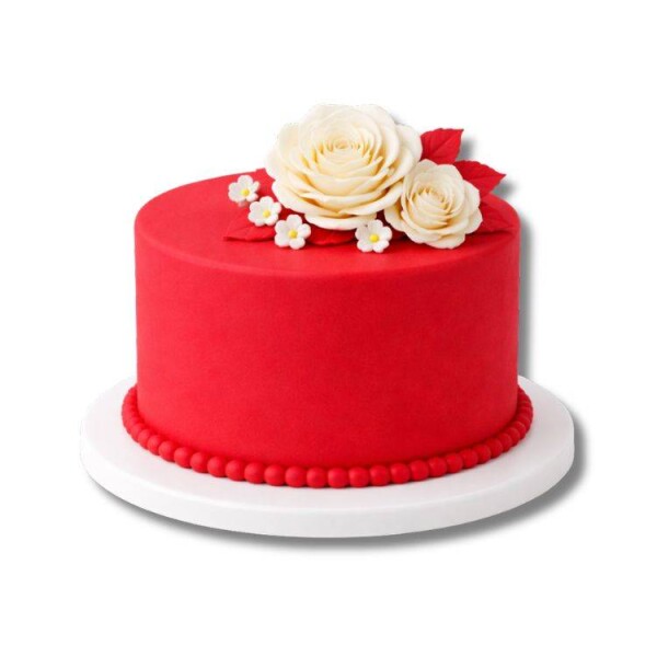 Fondán na dort SweetArt Red vanilkový (500 g)