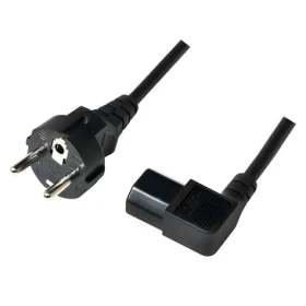 LogiLink napájecí kabel Schuko - C13 2m černá / Napájecí kabel / C13 zahnutý / VDE / 250 V / 10 A (CP117)