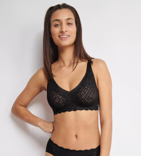 Dámská podprsenka ZERO Feel Bliss Soft bra - BLACK - černá 0004 - SLOGGI BLACK M2
