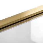 REA - Skládací vanová zástěna Agat-3 120 BRUSH GOLD REA-W2501