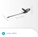Aku nůžky na živý plot Gardena EasyCut 55/18V P4A solo 14735-55
