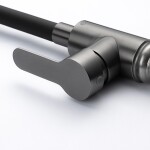 VELAZO - Kuchyňská baterie s flexibilním výtokem černá/ grafit VELAZ8105GBE