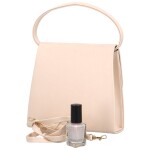 Elegantní dámské psaníčko kufříkového střihu Esmeralda, béžové