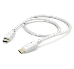 Hama USB-C / USB-C bílá / Nabíjecí a datový kabel / 1,5 m / 480 Mbit/s (00201592)