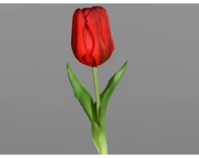 Umělá květina Tulipán 20 cm, červená
