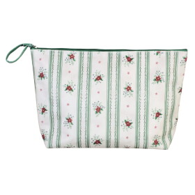 Strömshaga Kosmetická taštička Felicia Green L, zelená barva, textil