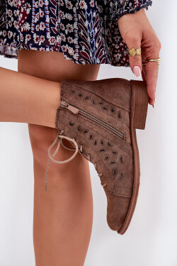 Nízké Boty S Vzorováním S.Barski HY51-185 Hnědé 38