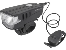EXTOL-LIGHT Světlo bílé na kolo 350lm / USB nabíjení / klakson / 5W LED (EX43137)