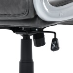 Křeslo kancelářské, šedá ekokůže, houpací mechanismus