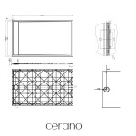 CERANO - Sprchová vanička obdélníková Lugo - SMC/minerální kompozit - bílá matná - 150x90x3 CER-666145