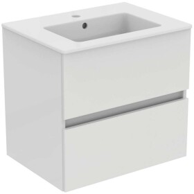 IDEAL STANDARD - Eurovit Skříňka s umyvadlem, 55x60x44 cm, 2 zásuvky, lesklá bílá R0572WG