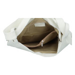 Stylová kožený kabelko batoh Vanessa, bílá