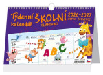Týdenní ŠKOLNÍ plánovací kalednář 2026/27
