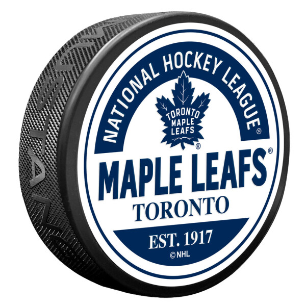 Mustang Puk Toronto Maple Leafs NHL Block Textured Puck