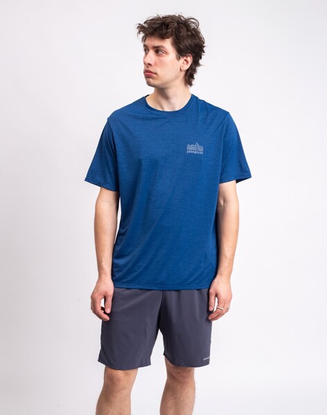 Tričko Patagonia M's Capilene® Cool Daily Shirt - Strataspire Clement Blue - Light Clement Blue X-Dye