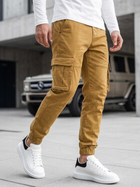 Béžové pánské bojové kalhoty FashionStreet UX4177 S