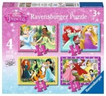 Ravensburger Disney: Princezny 4 v 1 - 12/16/20/24 dílků