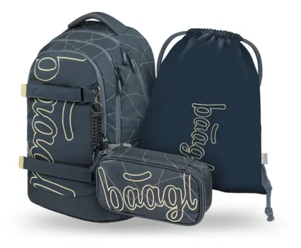 BAAGL SET 3 Skate Max Wave: batoh, penál, sáček GRS (A-36079)