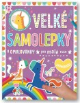 Velké samolepky omalovánky pro malé ruce Jednorožci Dawn Machell