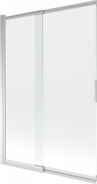 MEXEN - Fox 2-křídlá posuvná vanová zástěna 120 x 150 cm, transparent, chrom 891-120-002-01-00