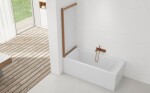 Vanová zástěna SAT Vision 140x120 cm broušený rose gold SATVZVI120RG SATVZVI120RG