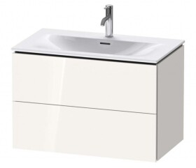 DURAVIT - L-Cube Umyvadlová skříňka 55x82x48 cm, 2 zásuvky, lesklá bílá LC630702222