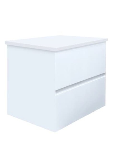 Koupelnová skříňka s krycí deskou SAT B-Way 59x50x45 cm bílá lesk BWAY260WDESK BWAY260WDESK