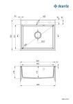 DEANTE Andante sandy Granitový dřez ZQN_7103