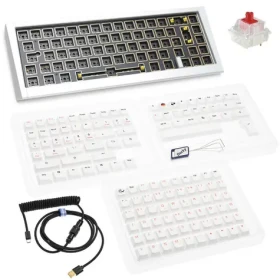 Ducky Outlaw 65 Barebone / RGB / ISO Layout / 1100g / stříbrná (PKOU2367IST-ISO02)