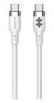 Hyper Silicone bílá / Nabíjecí kabel / USB-C - USB-C / 60W / 1,5 m (HJ4011WHGL)