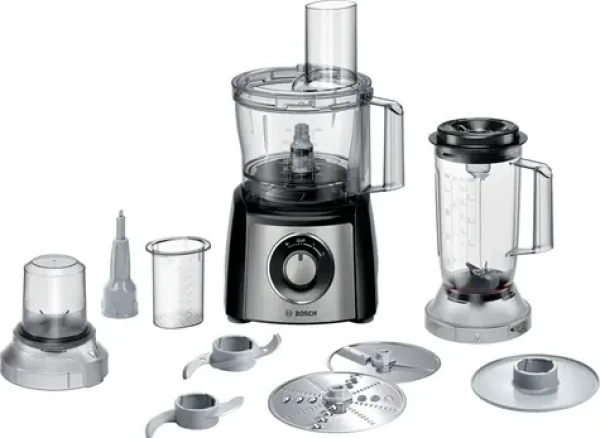 BOSCH Kuchyňský robot MultiTalent Power MCM3PM386 černá/nerez / 900 W / 2,3 l mísa / 2 rychlosti (MCM3PM386)