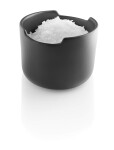 Eva Solo Kameninová dóza na sůl Black / Oak 400 ml, černá barva, keramika