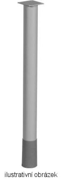 Mila Design stolová noha ST601 stříbrná polomat (217707)