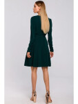 Dámské šaty M487 Tmavě zelená - MOE tmavě zelená 42/XL