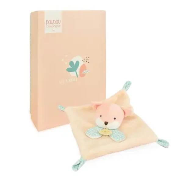 Doudou Plyšový muchláček růžový Liška 19 cm
