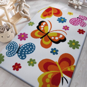 DumDekorace Krásný dětský koberec v krémové barvě