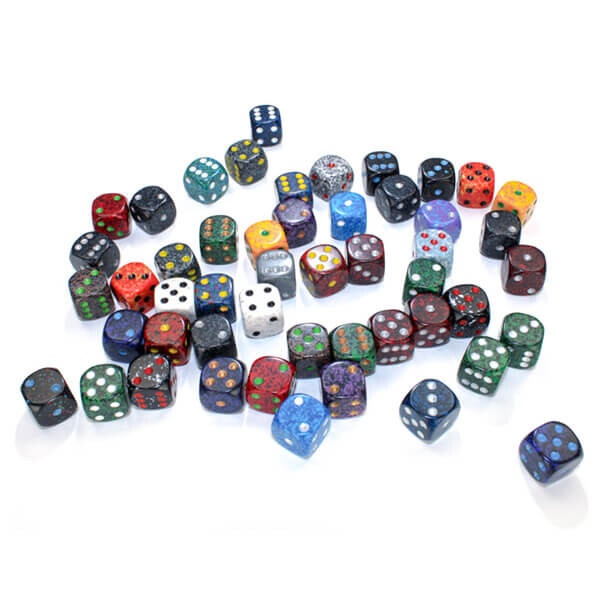 Šestistěnná kostka D6 Loose Speckled Dice 12 mm CHX29322 - 1 ks