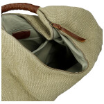 Trendy dámská textilní kabelka na rameno Alice, zelená