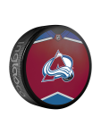 Inglasco / Sherwood Puk Colorado Avalanche NHL Jersey Design Souvenir Collector Hockey Puck