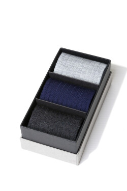 Boxy 3 páry - pánské vlněné ponožky 175 MIX2 44-46