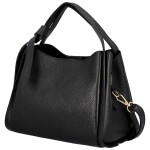 Luxusní dámská kožená kabelka do ruky Roswita, černá
