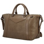 Módní dámská koženková kabelka do ruky Marilla, tmavě béžová